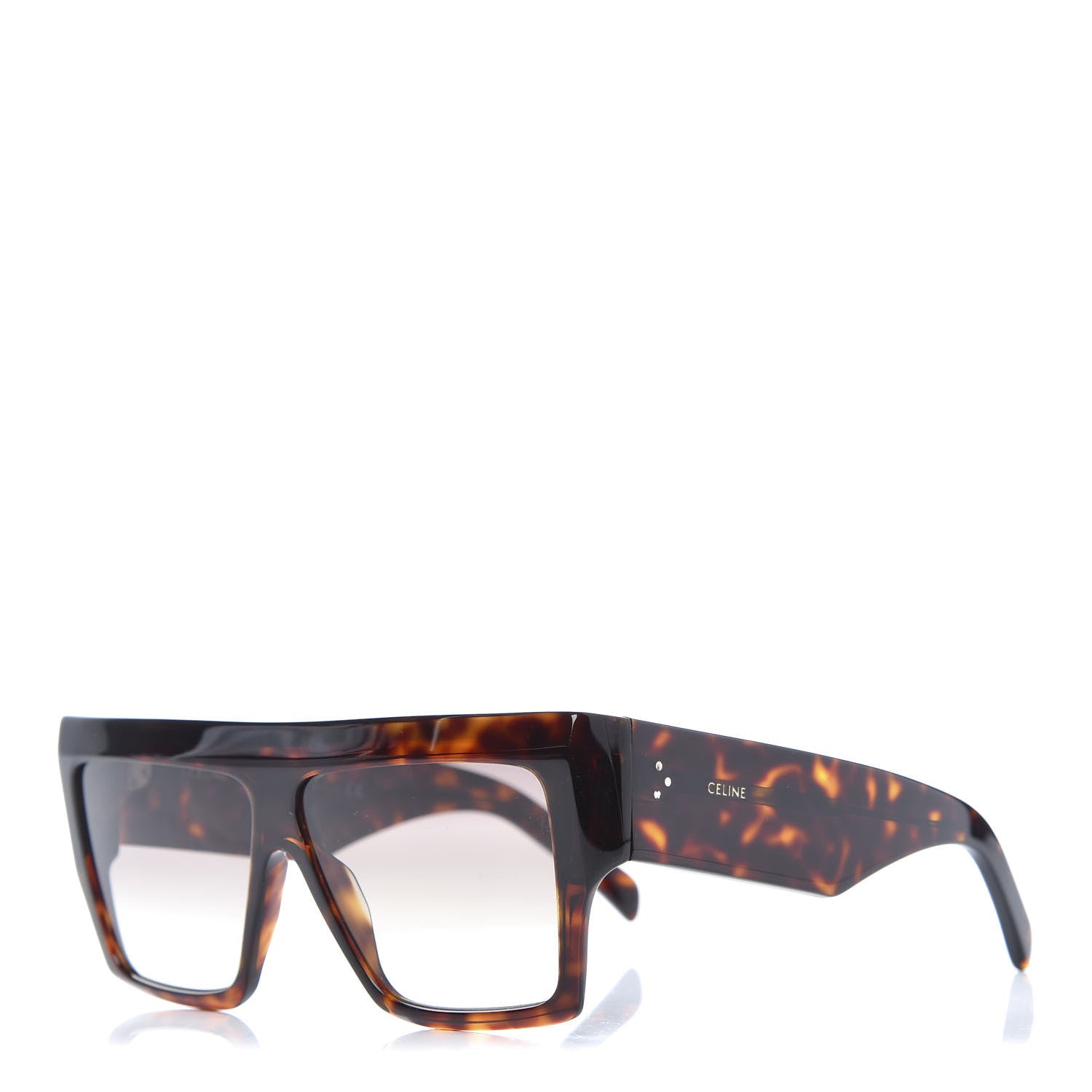Celine Rectangular Sunglasses CL400921 Dark Havana 1 of 7
