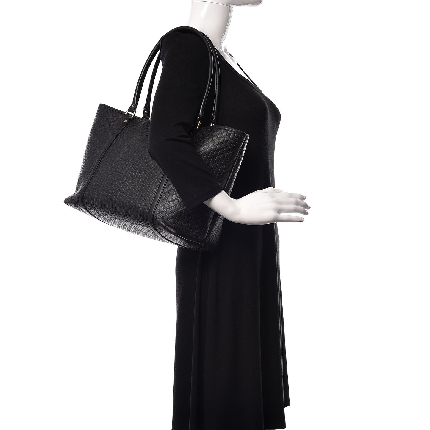 Microguccissima Medium Joy Tote Black