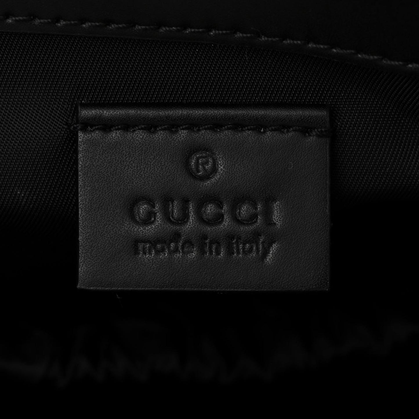 GG Supreme Monogram Web Messenger Diaper Bag Black Grey