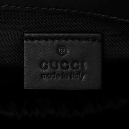 Gucci GG Supreme Monogram Web Messenger Diaper Bag Black Grey 6 of 11