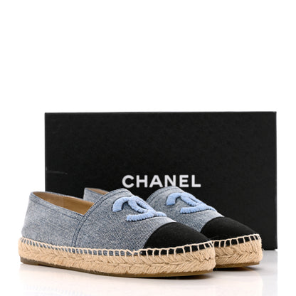 Chanel Denim CC Espadrilles 38 Blue Black 11 of 11