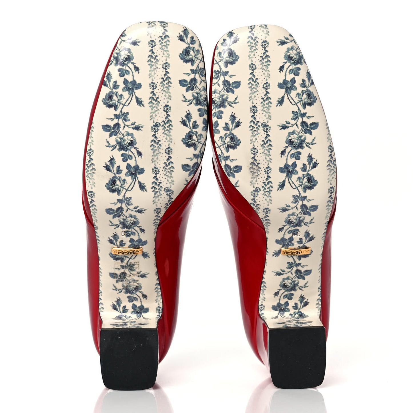 Vernice GG Victoire 55mm Loafer Pumps 36 Hibiscus Red