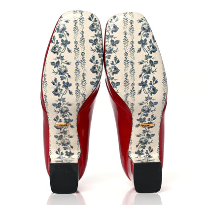 Gucci Vernice GG Victoire 55mm Loafer Pumps 36 Hibiscus Red 5 of 9