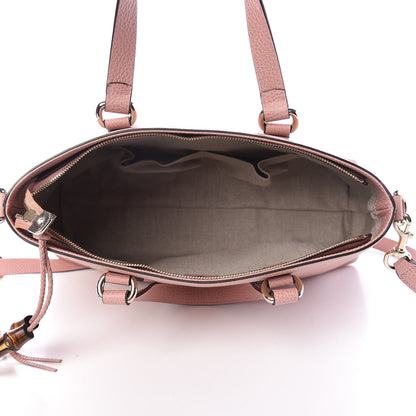 Gucci Calfskin Bamboo Tassel Top Handle Tote Soft Pink 9 of 13