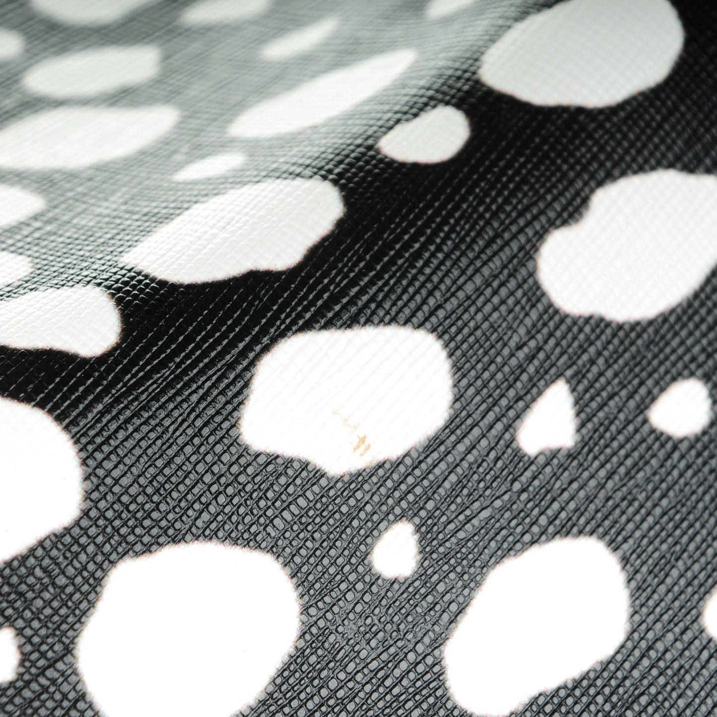 Coated Canvas Dots Print Large Antigona Tote Black White