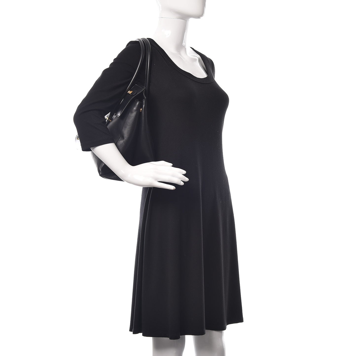 Smooth Calfskin Large Icon Bag Black