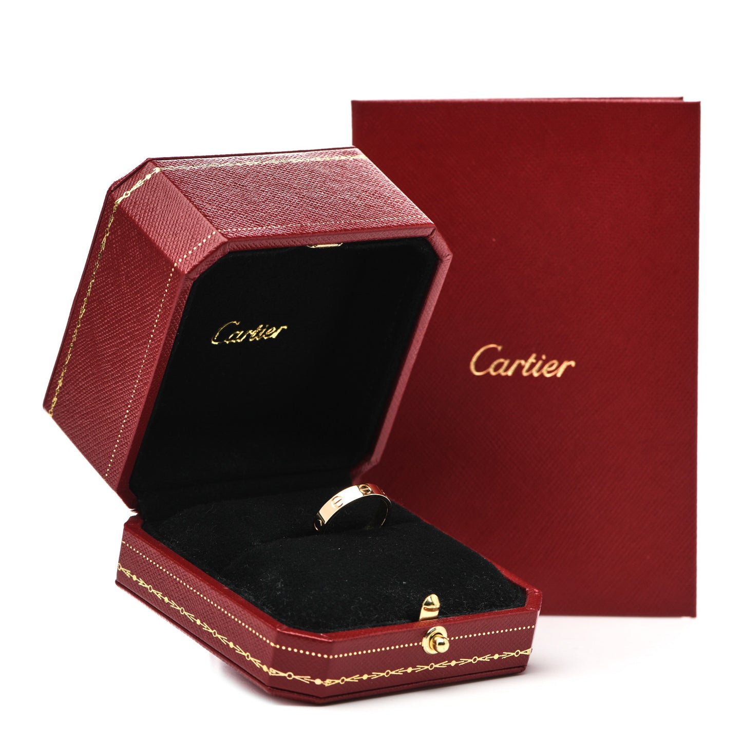 18K Yellow Gold 3.5mm LOVE Wedding Band Ring 51 5.75
