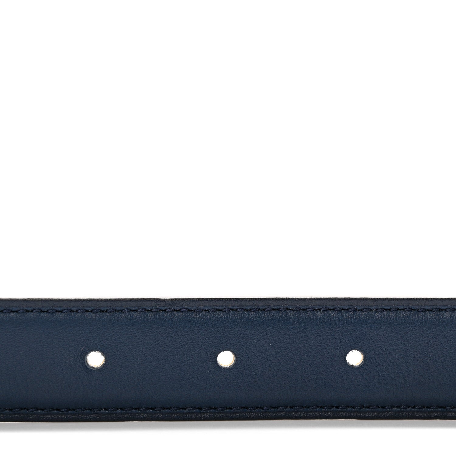 Hermes Swift Epsom 24mm H Cursives Belt 80 32 Jaune Ambre Bleu Saphir 3 of 6