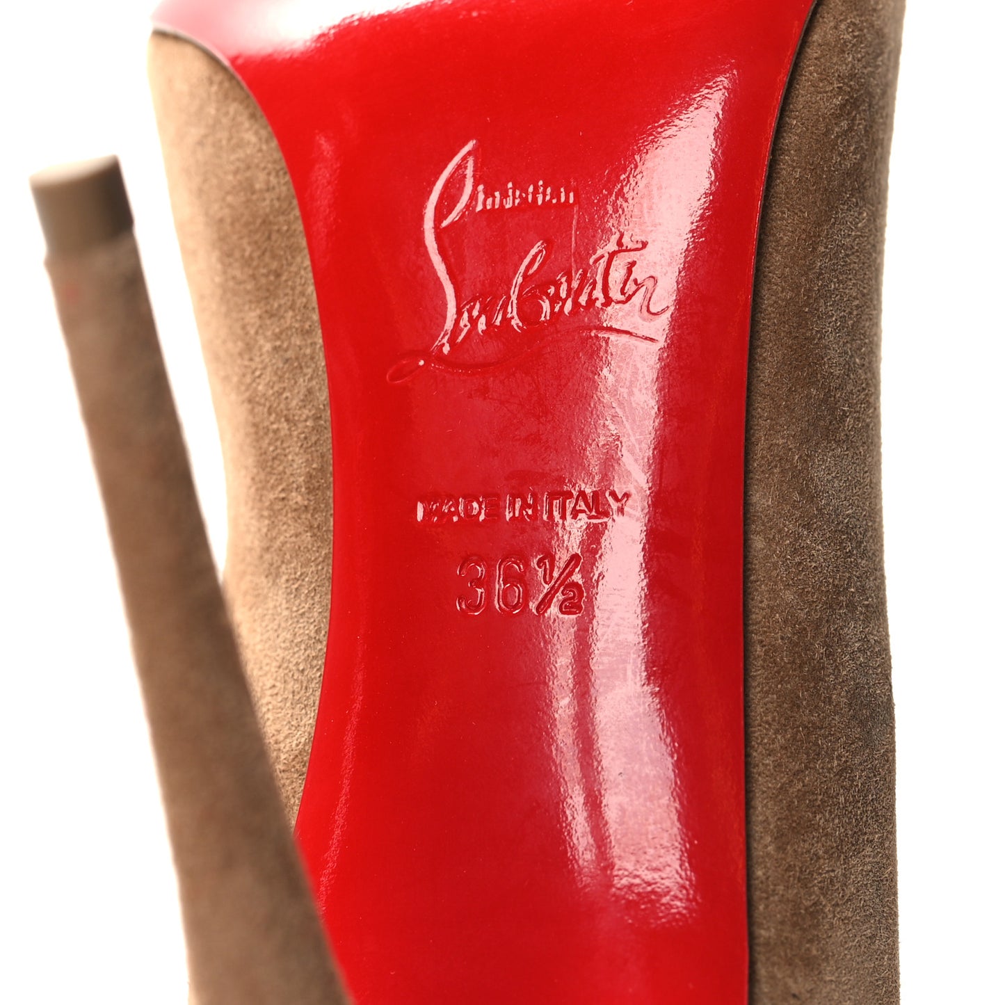 Veau Velours Pigalle Follies 100 Pumps 36.5 Fennec