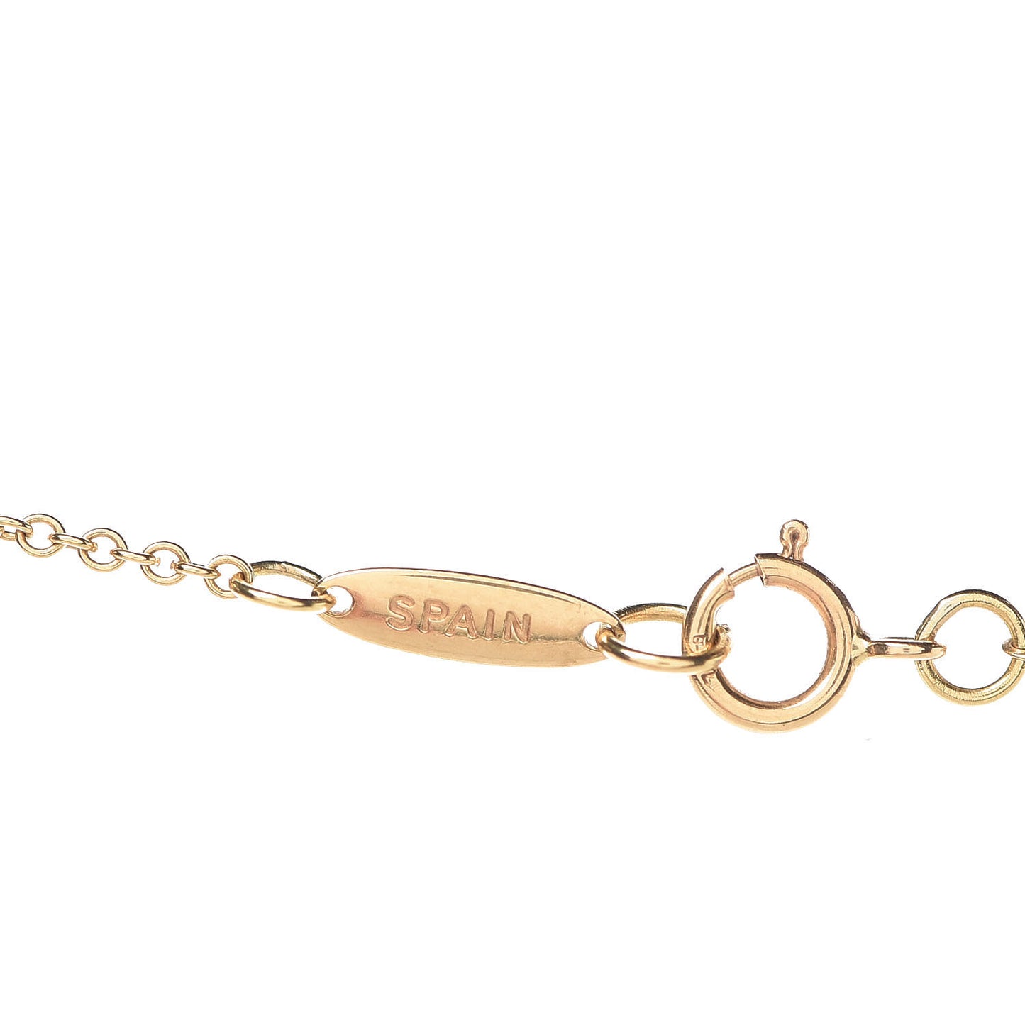 18K Yellow Gold Elsa Peretti 3 Open Heart Station Necklace