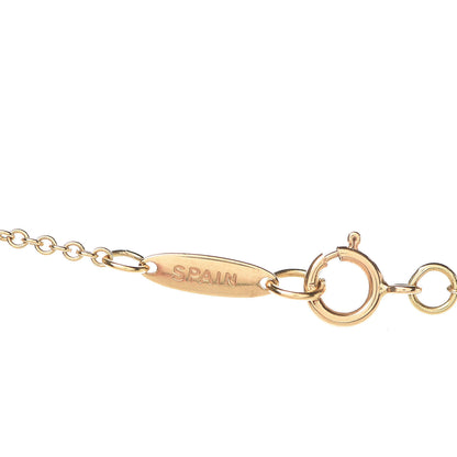 Tiffany 18K Yellow Gold Elsa Peretti 3 Open Heart Station Necklace 7 of 8