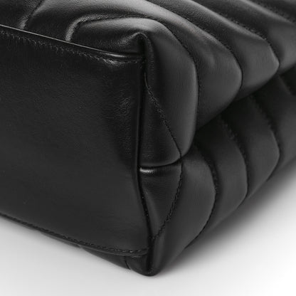 Saint Laurent Calfskin Y Quilted Monogram Medium Loulou Chain Satchel Black 8 of 8