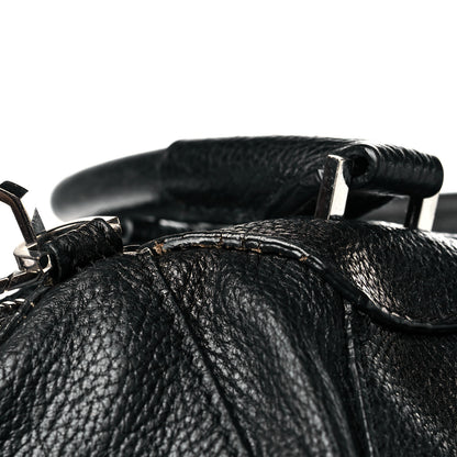 Alexander Wang Pebbled Calfskin Large Emile Black Silver Hardware 16 of 26