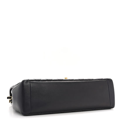 Chanel Lambskin Quilted Medium Mademoiselle Chic Flap Navy 4 of 12