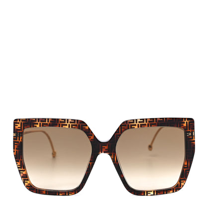 Fendi Acetate Metal F is Fendi FF Butterfly Sunglasses FF 0410/S Havana 4 of 7