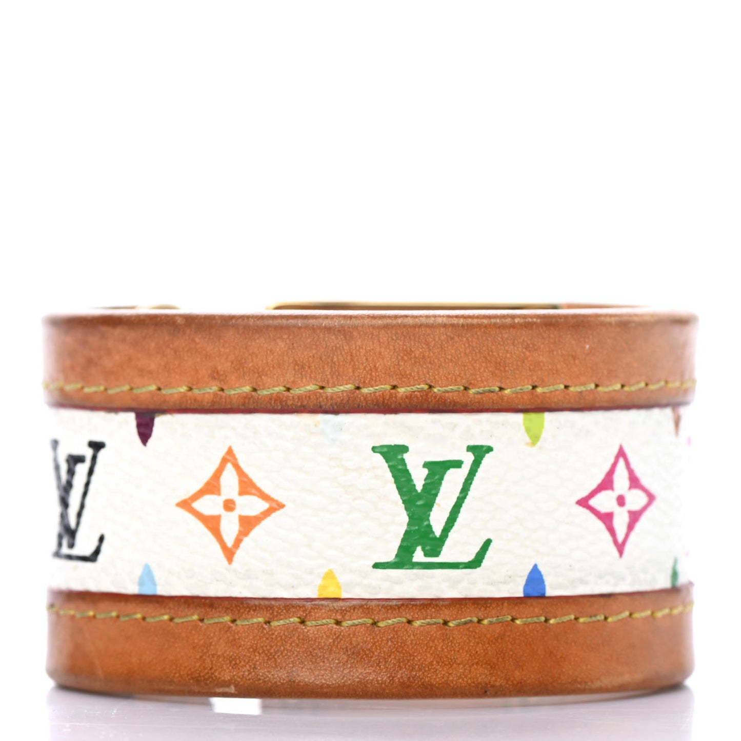 Monogram Multicolor S Lock Bracelet S White