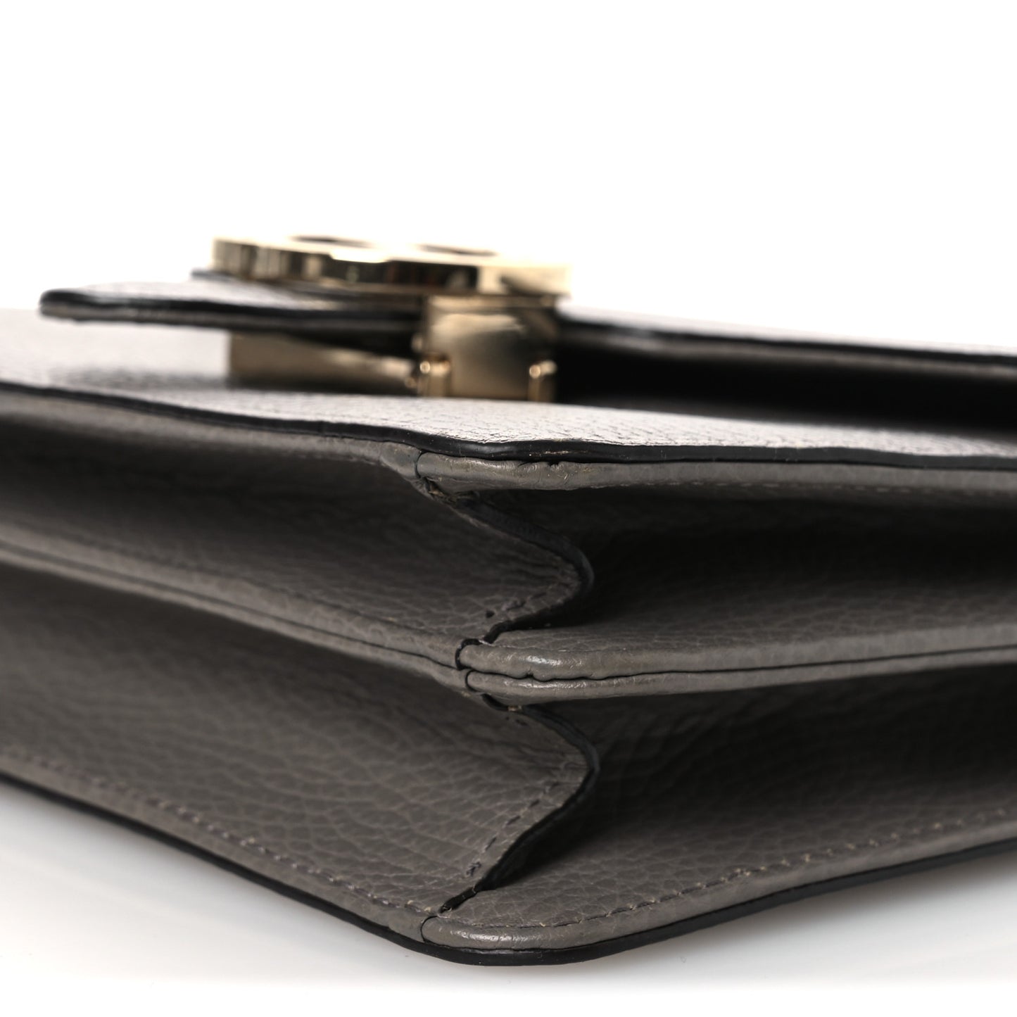 Dollar Calfskin Small Interlocking G Shoulder Bag Loess