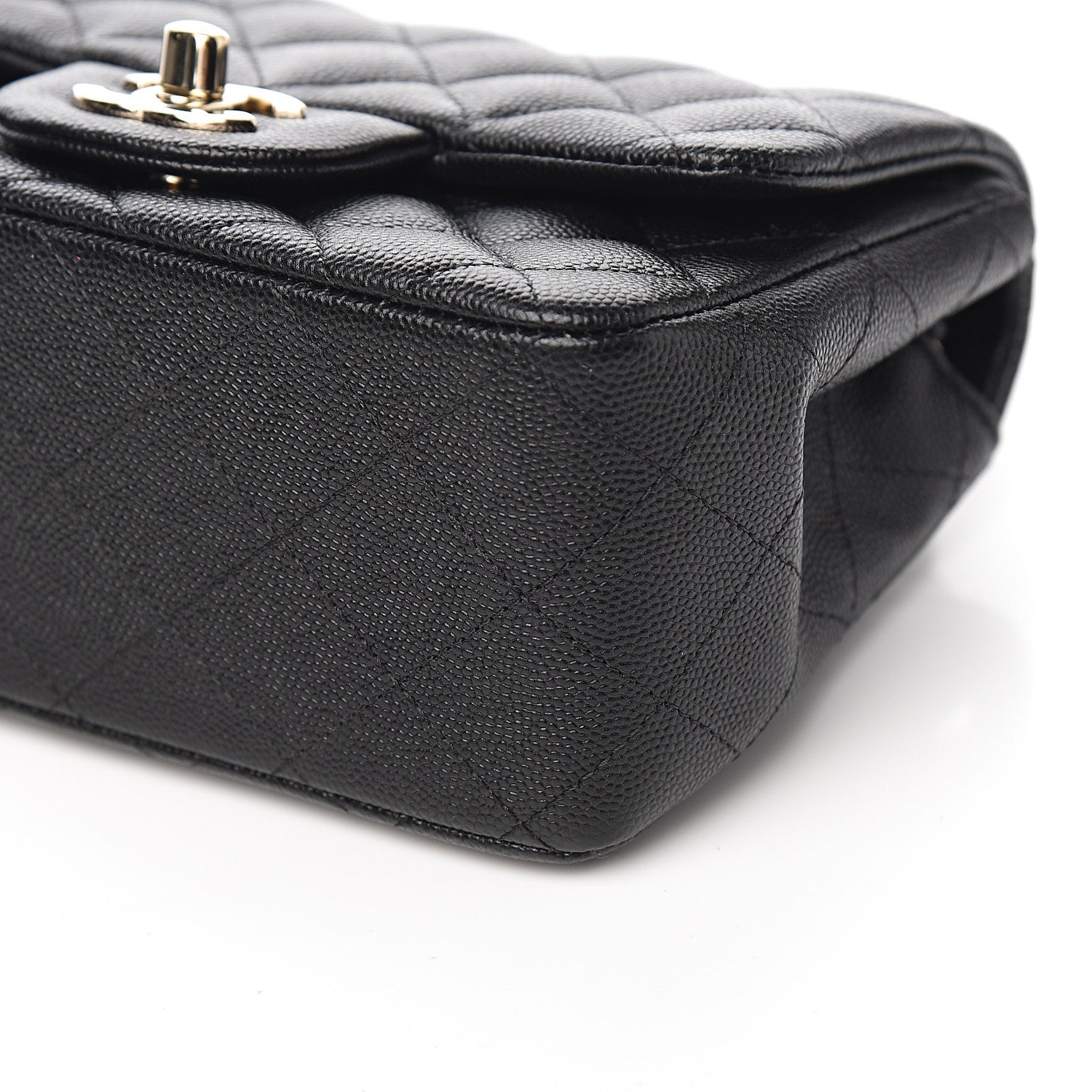 Chanel Caviar Quilted Mini Square Flap Black 8 of 9