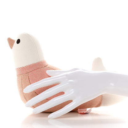 Hermes Cotton Celestin Epopee Bird Plush Toy Rose Bougainvillier 2 of 7