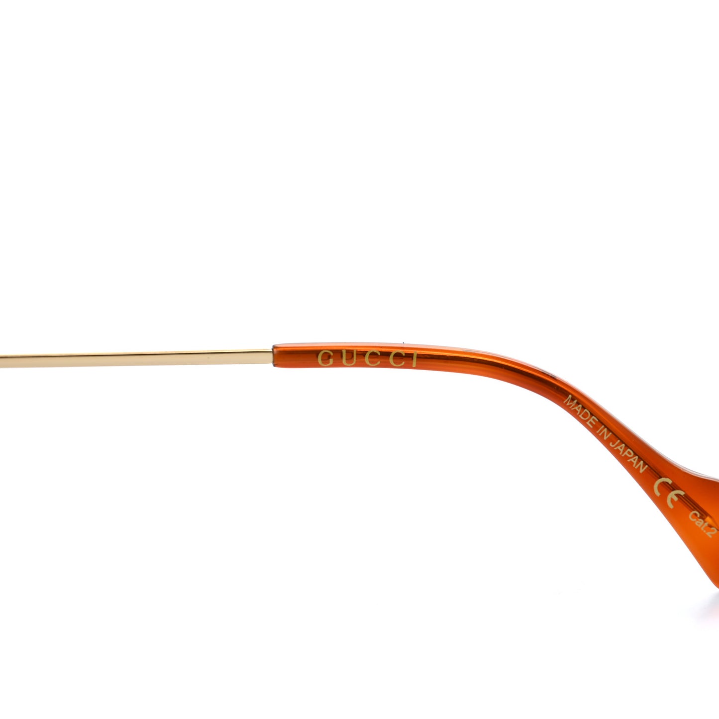 Metal Square Frame Sunglasses GG0739S Brown