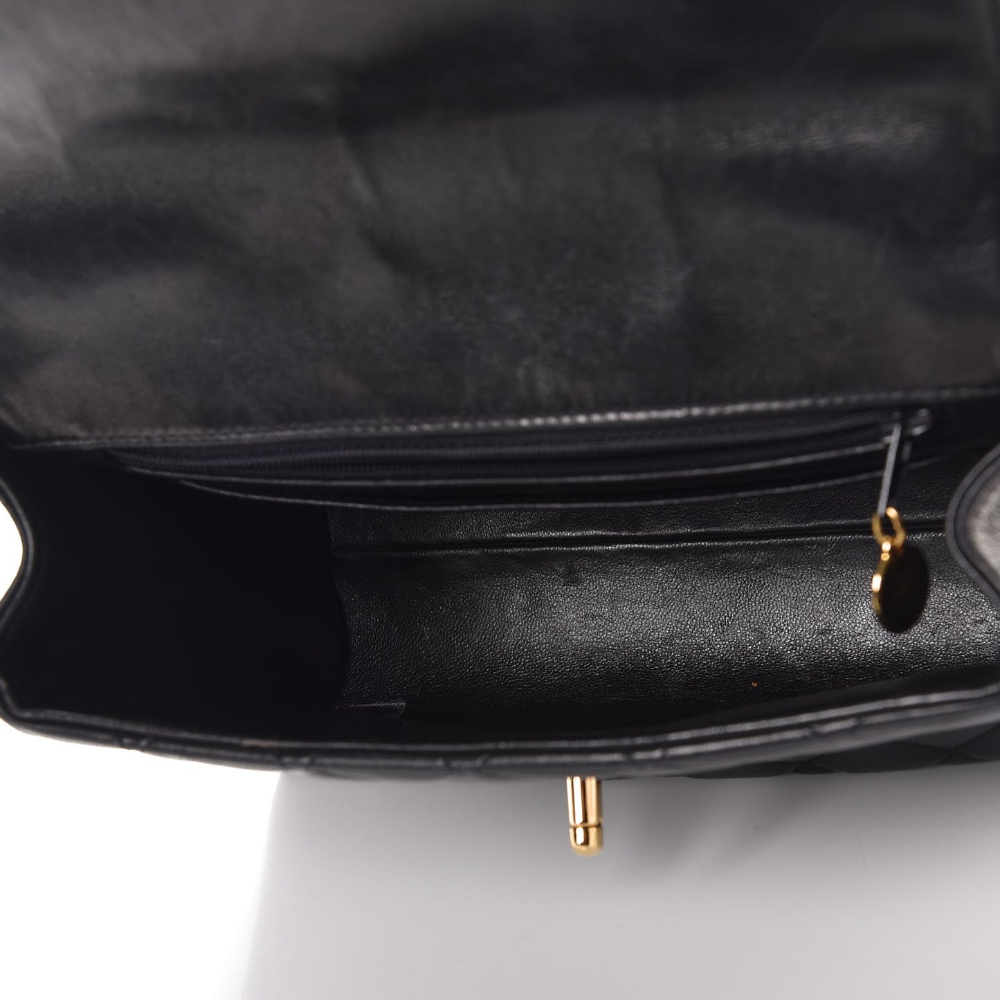 Lambskin Mini Kelly Flap Bag Black