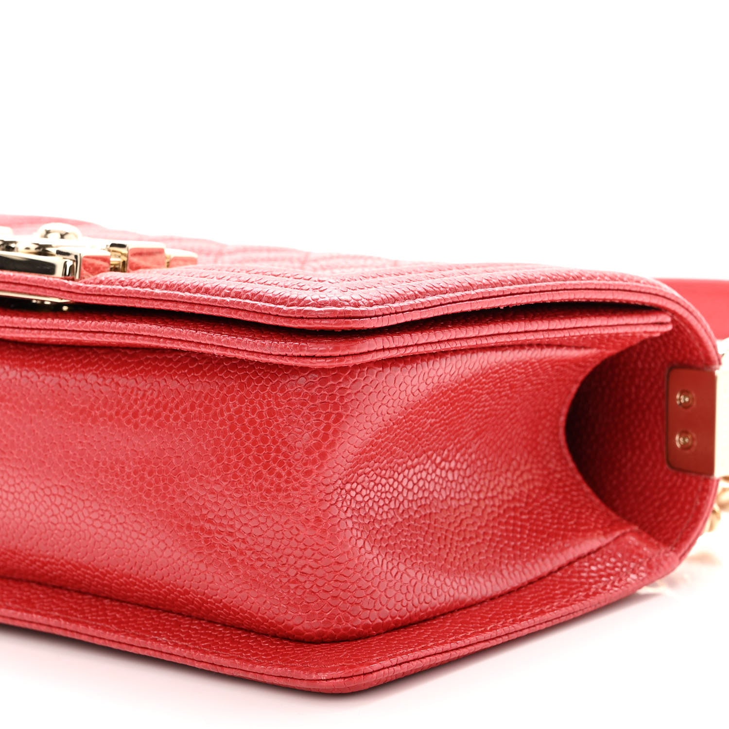 Chanel Caviar Quilted Small Boy Flap Red 10 of 10