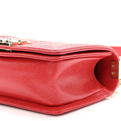 Chanel Caviar Quilted Small Boy Flap Red 10 of 10