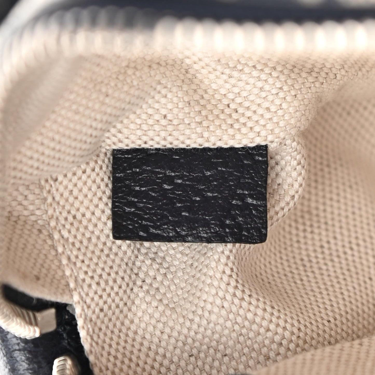 GG Supreme Monogram Textured Dollar Calfskin Mini Retro Interlocking G Shoulder Bag Beige Blue