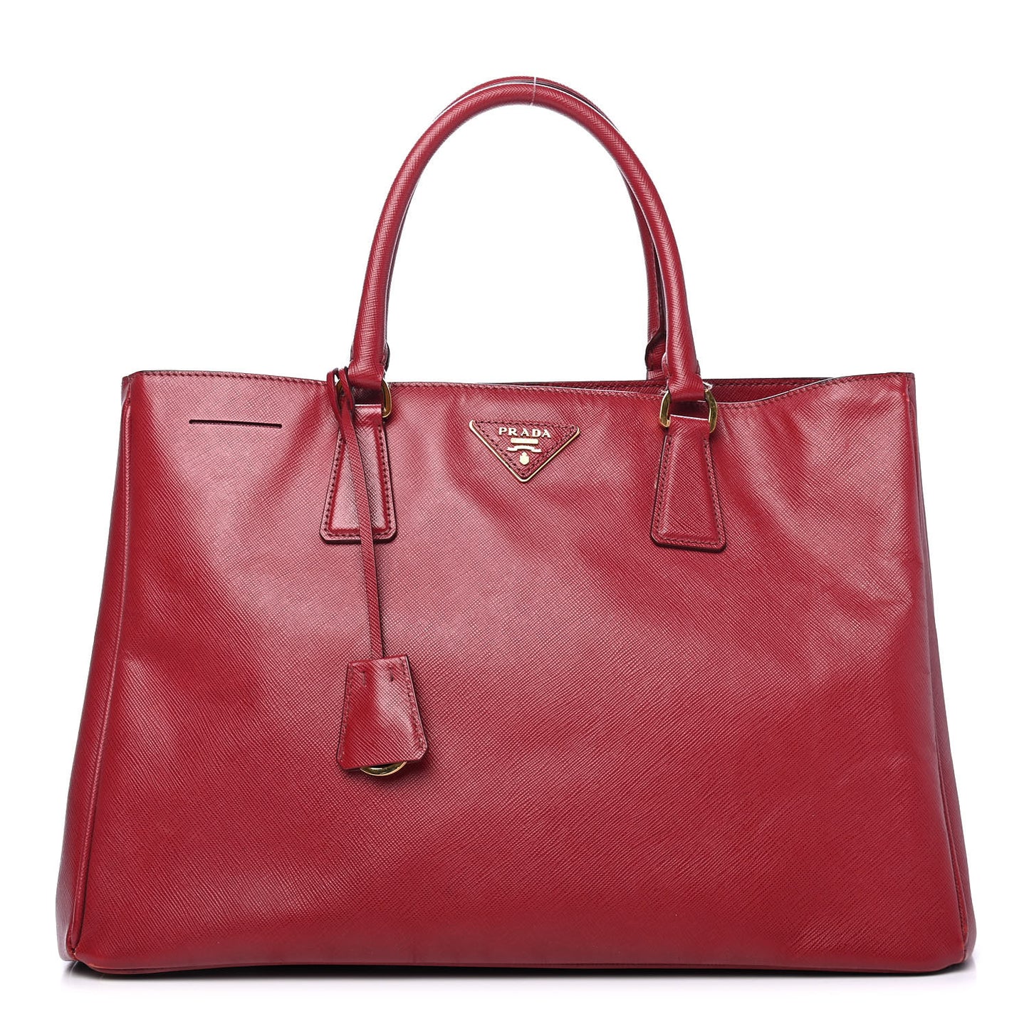 Saffiano Lux Large Tote Cherry
