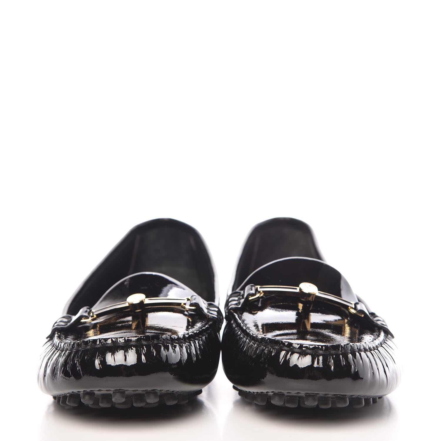 Louis Vuitton Patent Calfskin Farewell Flat Loafer 40 Black 2 of 8