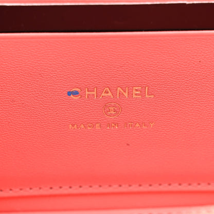 Chanel Lambskin Quilted Small Charming Top Handle Vanity Case With Chain Pink 7 of 14