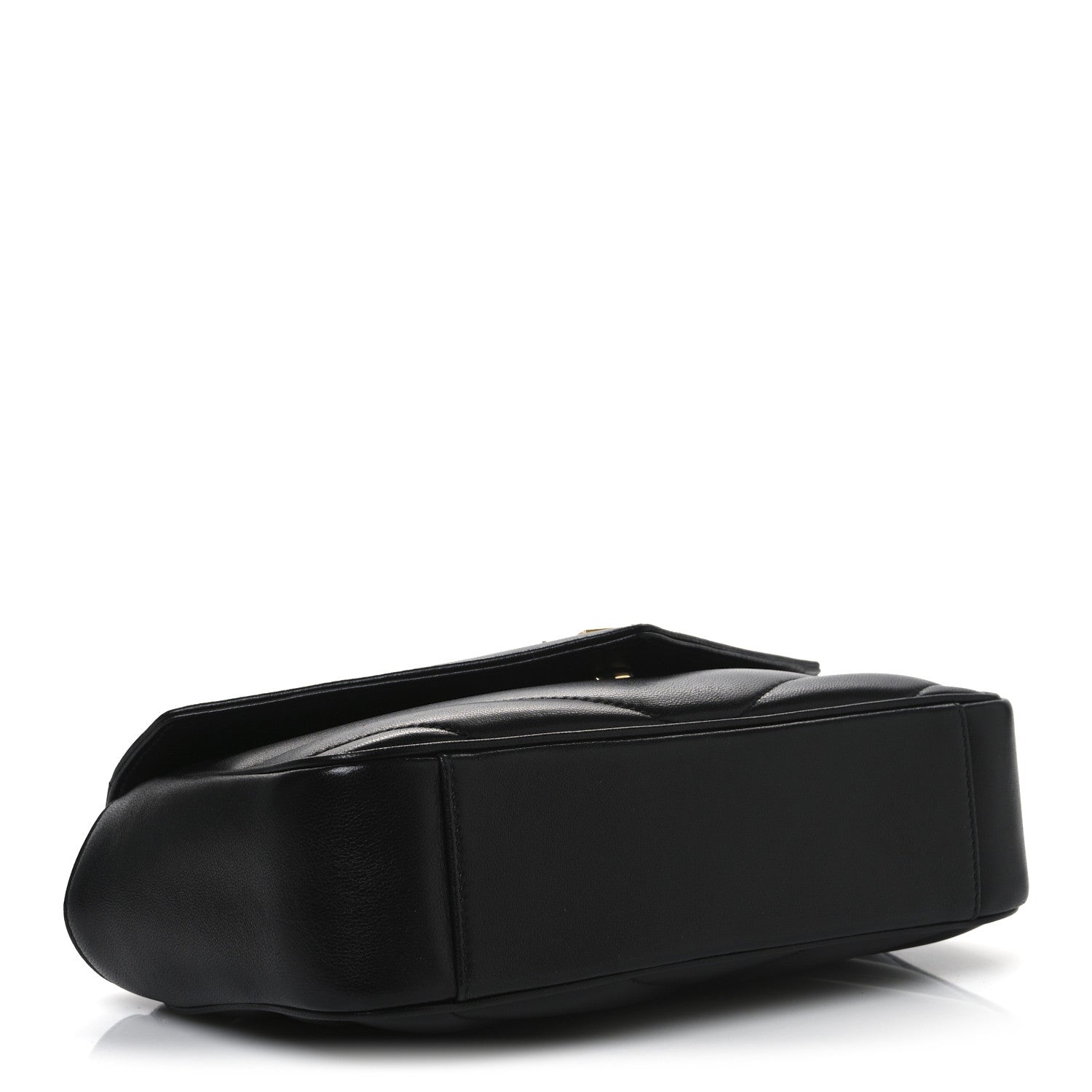 Saint Laurent Lambskin Chevron Quilted Small Loulou Bag Black 5 of 11