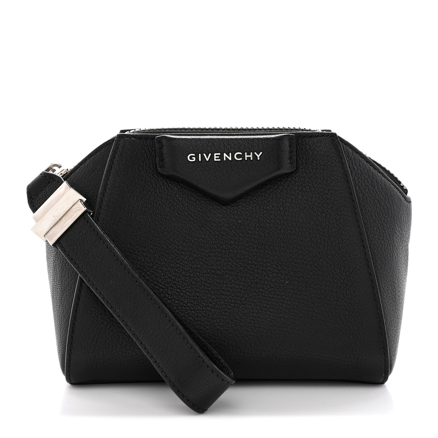 Givenchy Sugar Goatskin Small Antigona Beauty Wristlet Black 1 of 7