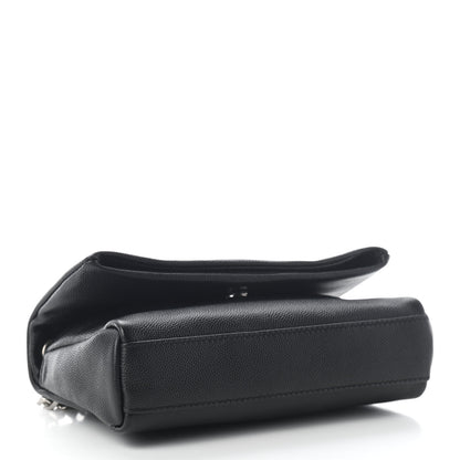 Saint Laurent Grain De Poudre Monogram Toy West Hollywood Fold-Over Bag Black 4 of 8