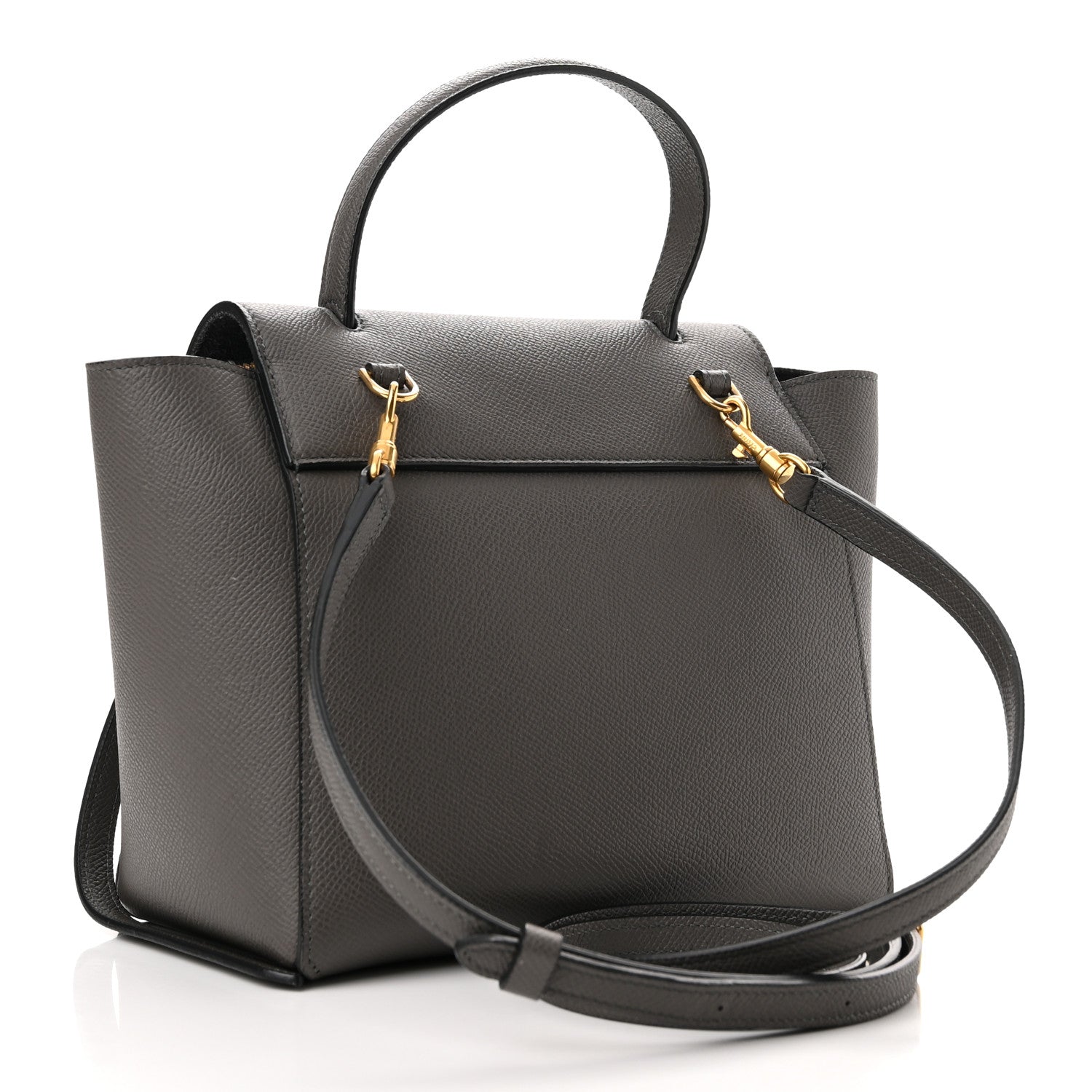 Celine Grained Calfskin Nano Belt Bag Grey 2 of 12