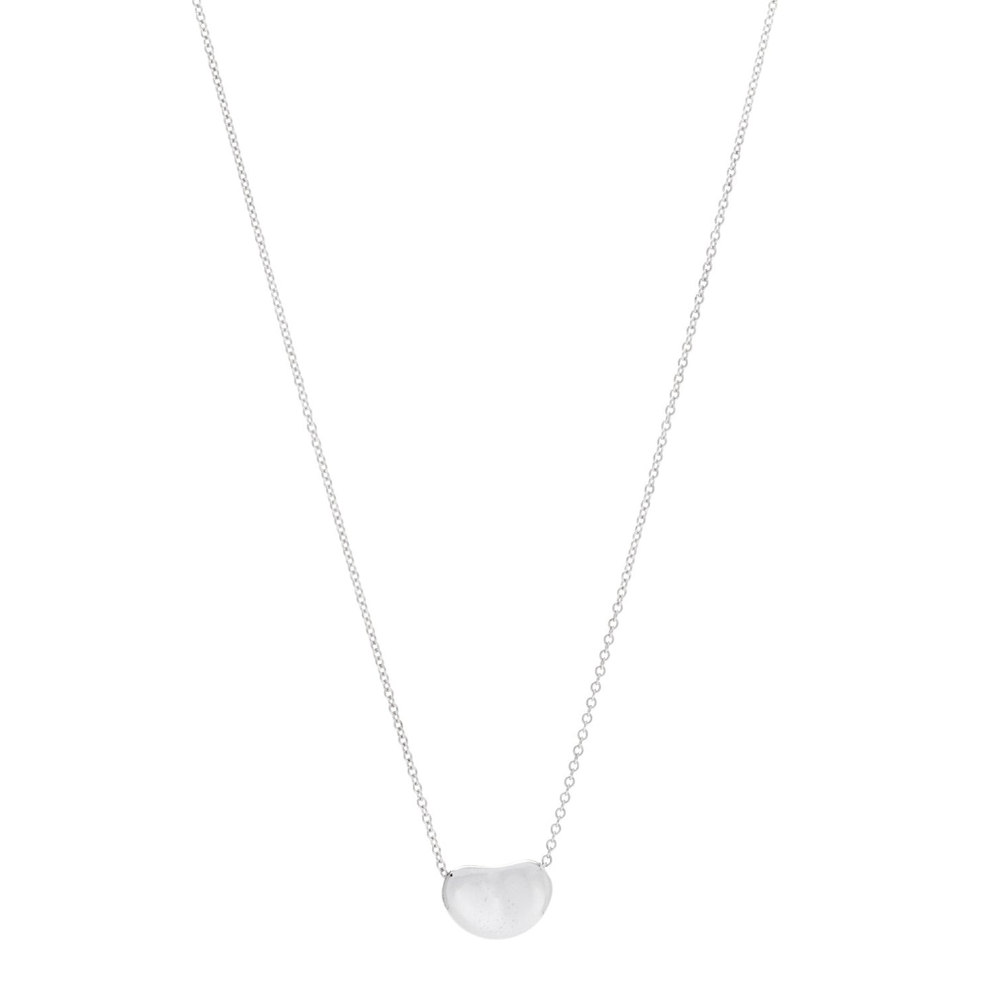 Sterling Silver 11mm Elsa Peretti Bean Pendant Necklace