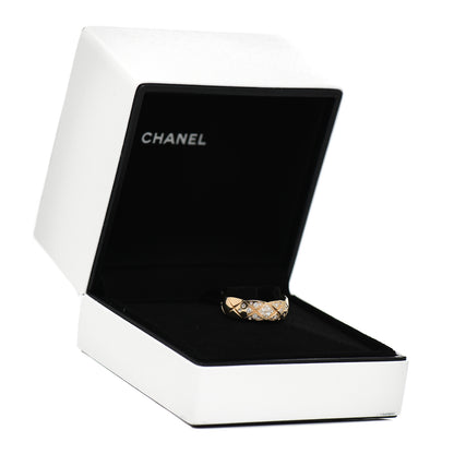 Chanel 18K Yellow Gold Diamond Small Coco Crush Ring 54 7 6 of 6
