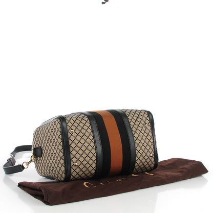 Gucci Diamante Vintage Web Medium Boston Black 4 of 8
