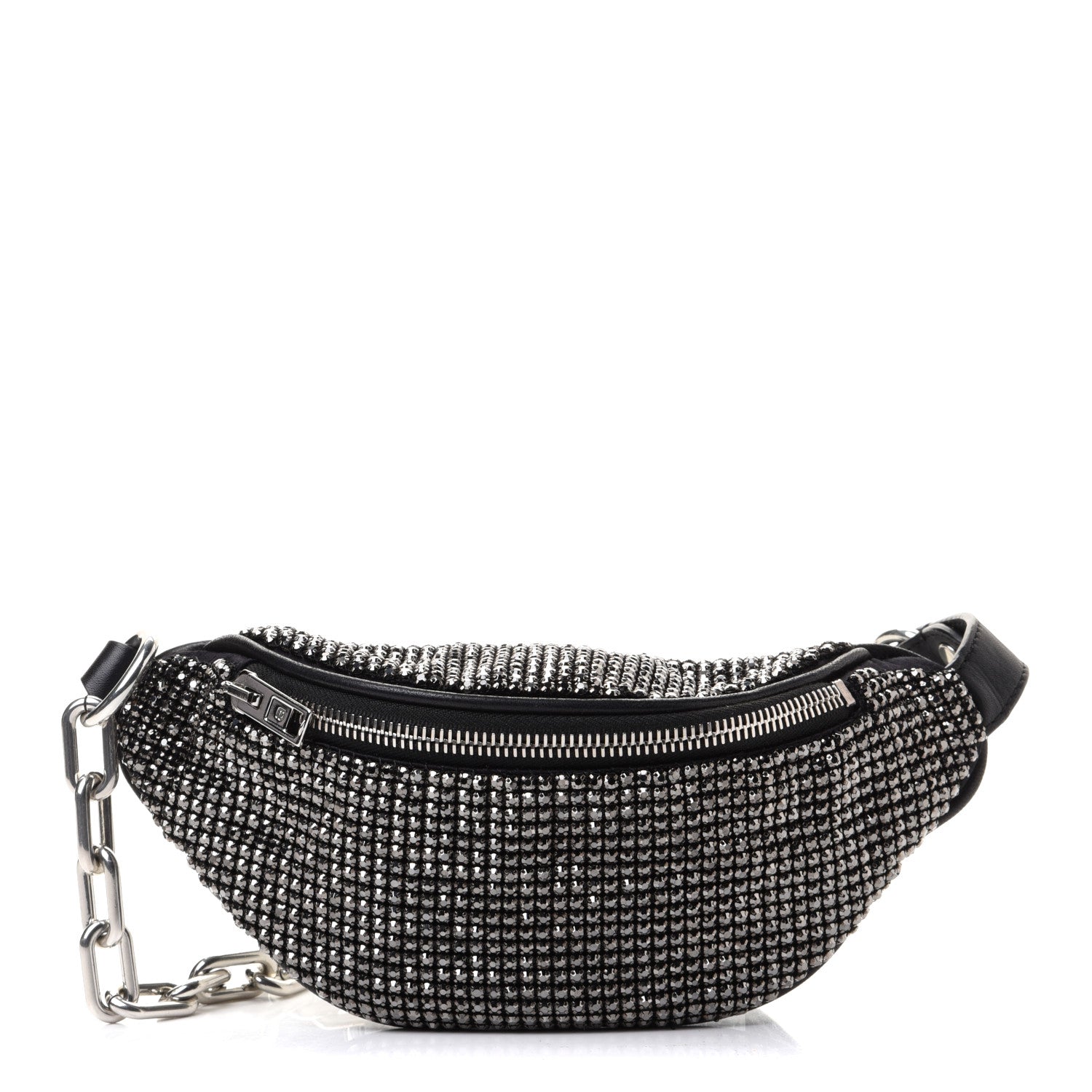 Alexander Wang Rhinestone Mesh Mini Attica Belt Bag Black 1 of 8