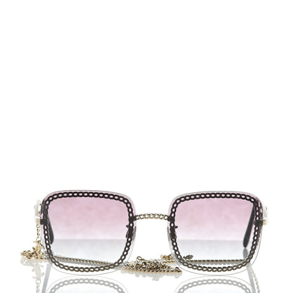 Chanel Chain Square Sunglasses 4244 Black 3 of 9