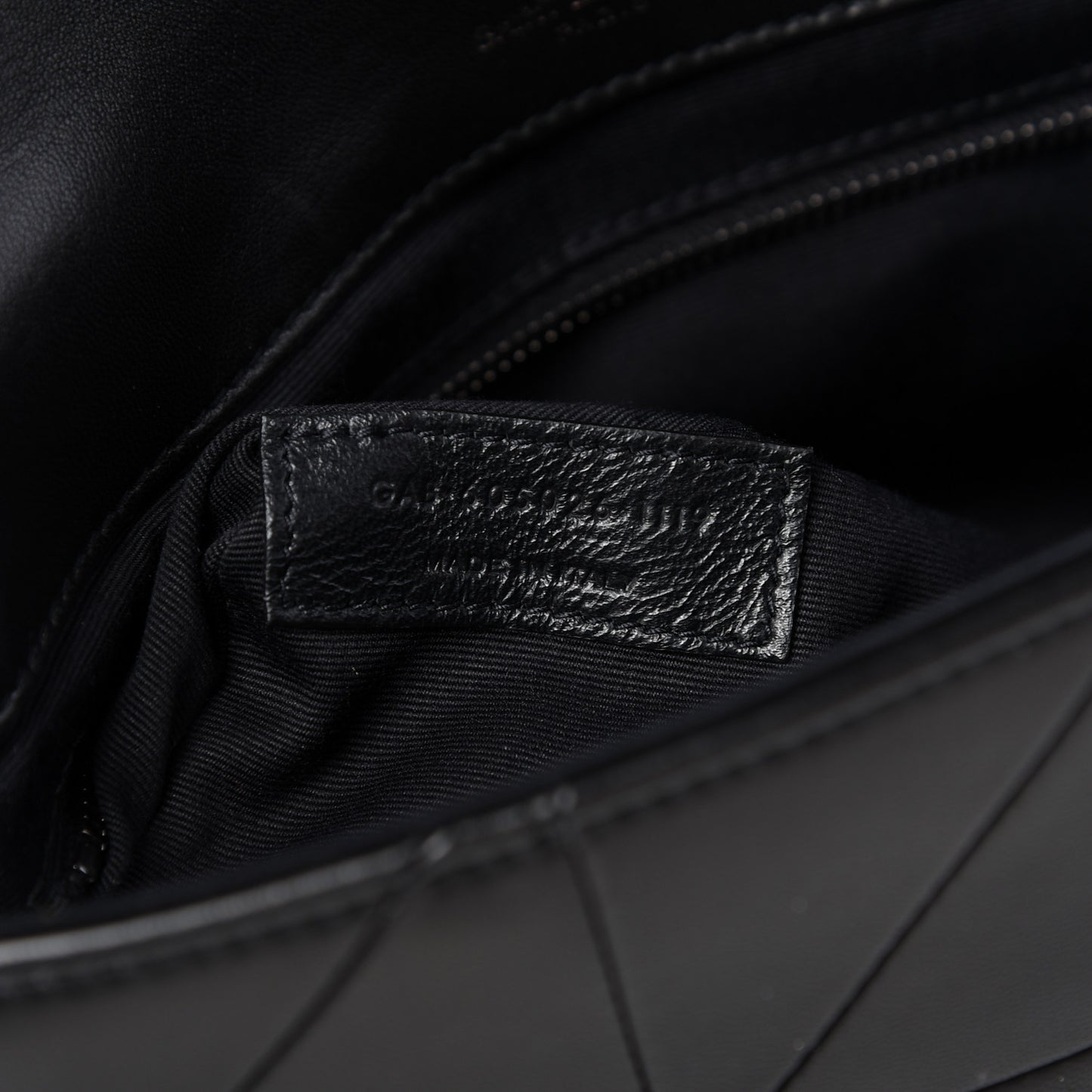 Lambskin Patchwork Micro Stud Monogram Medium Jamie Baguette Black