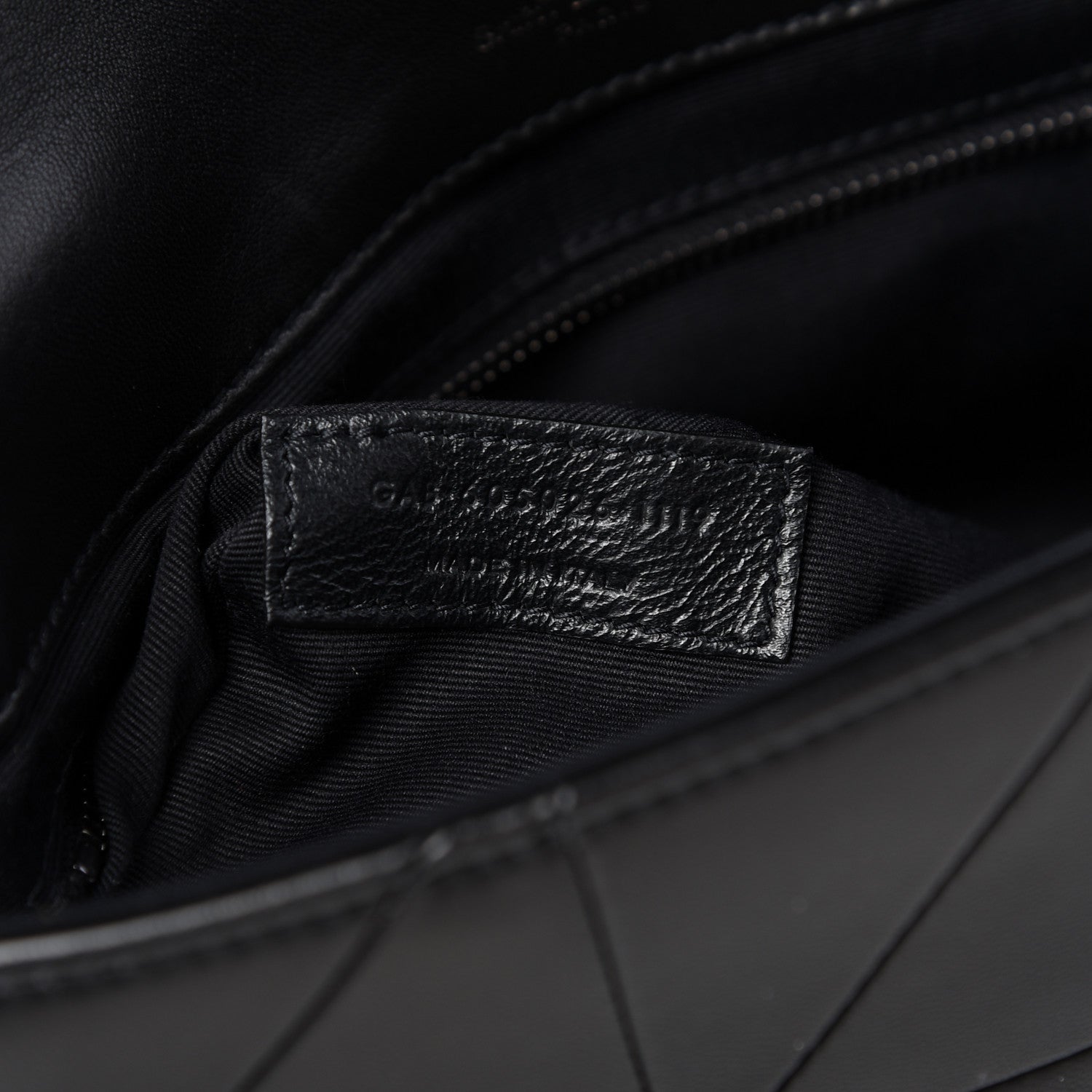 Saint Laurent Lambskin Patchwork Micro Stud Monogram Medium Jamie Baguette Black 9 of 9