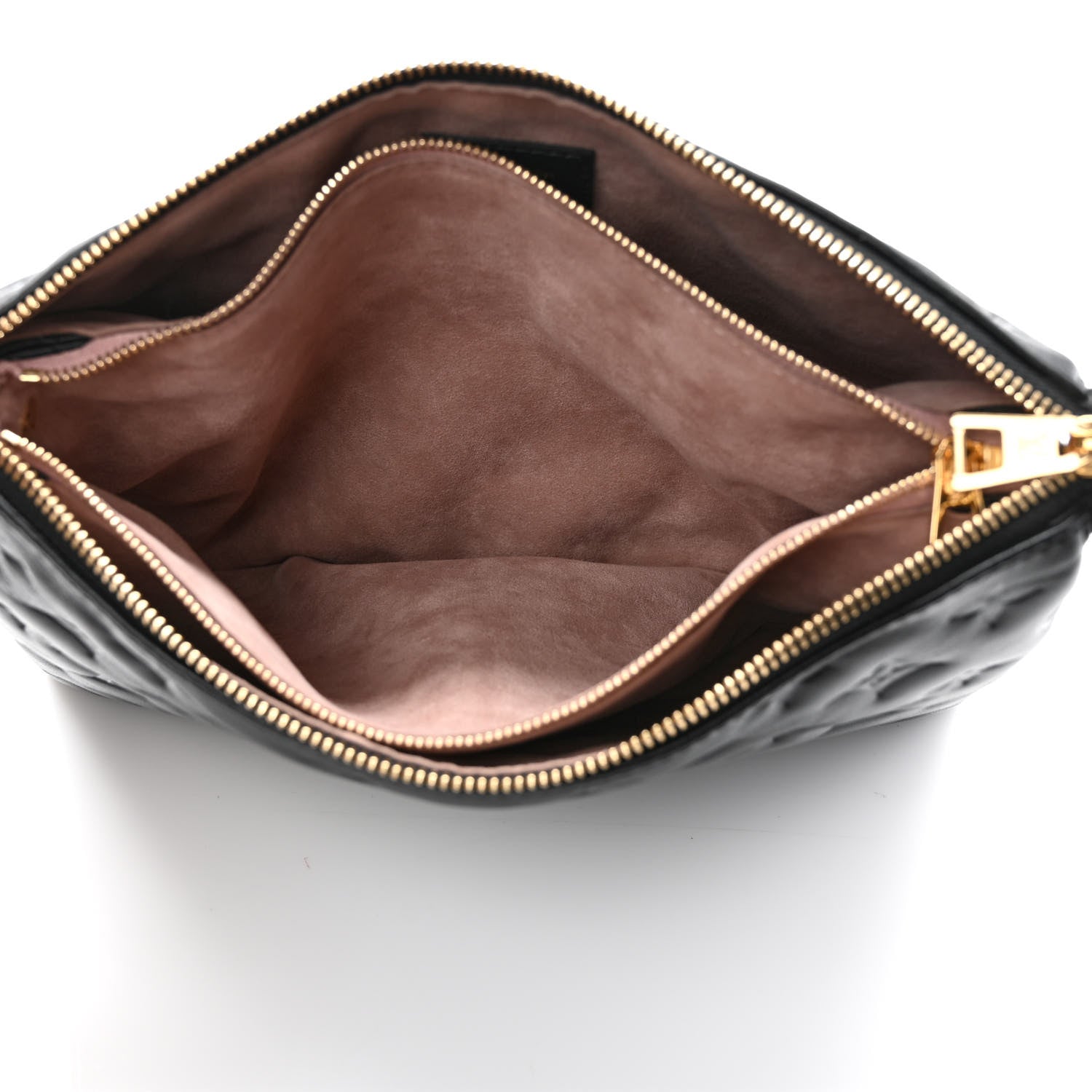 Louis Vuitton Lambskin Embossed Monogram Coussin PM Black 6 of 9