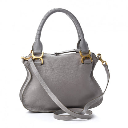 Chloe Calfskin Small Marcie Satchel Cashmere Grey 3 of 11