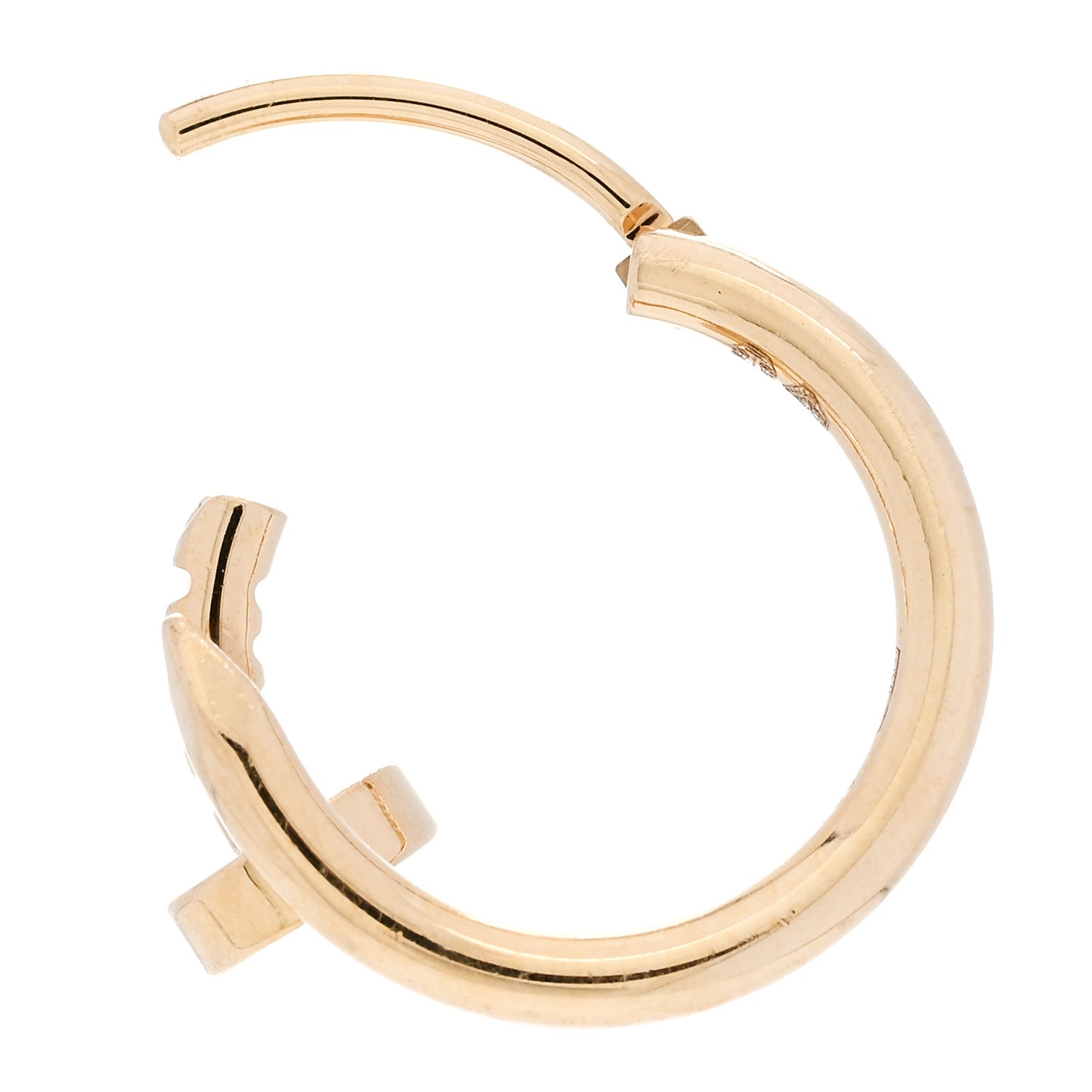 18K Yellow Gold Juste Un Clou Single Hoop Earring