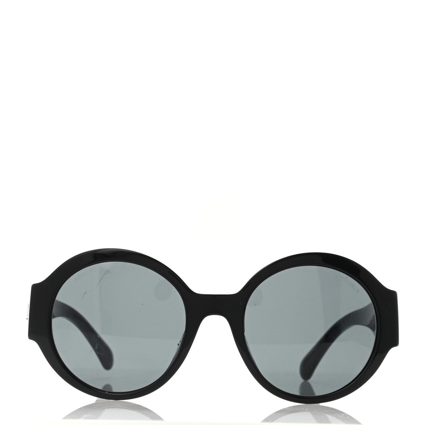 Acetate Round Sunglasses 5410 Black