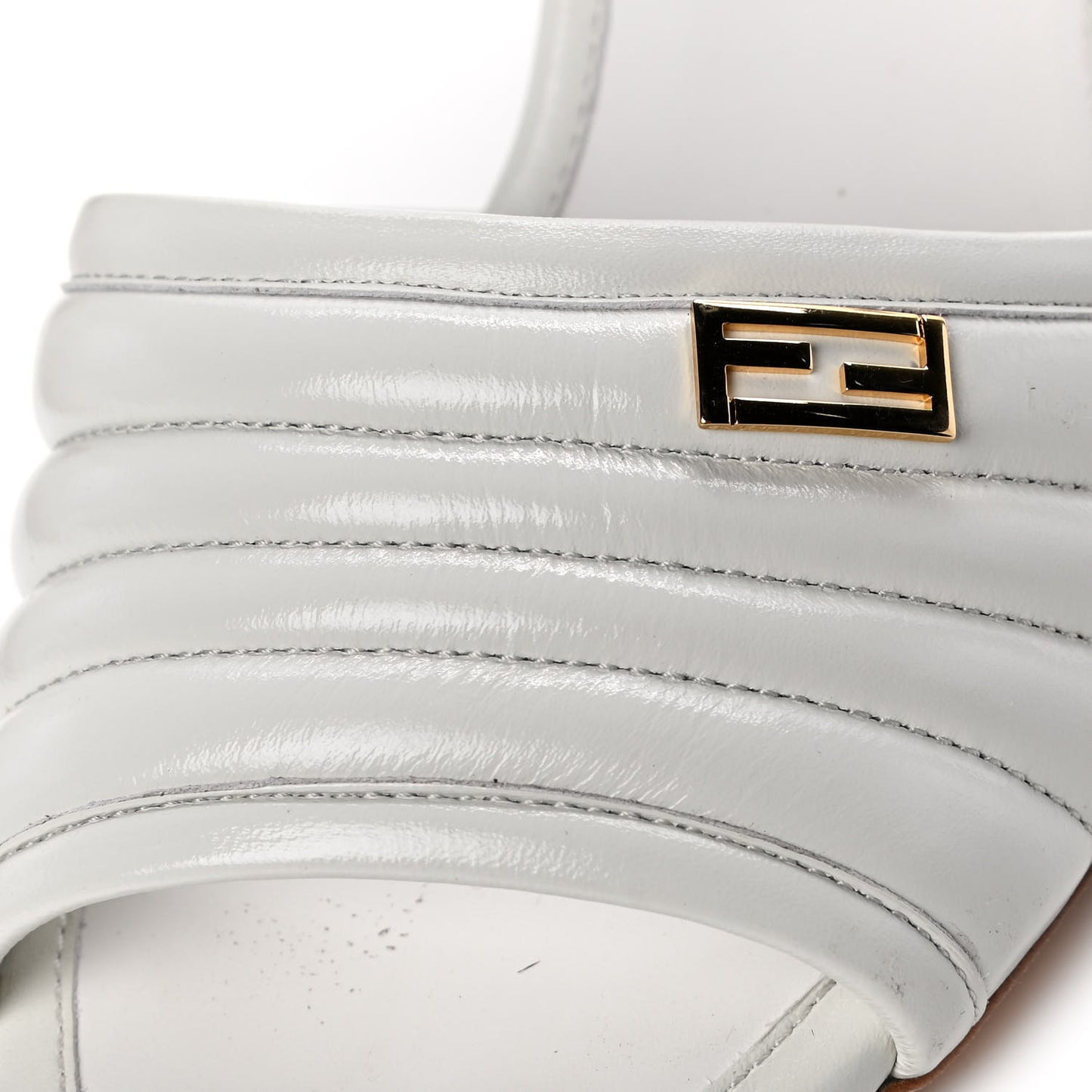 Calfskin Promenade Slingback Sandals 36.5 White