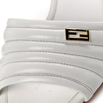 Fendi Calfskin Promenade Slingback Sandals 36.5 White 10 of 15