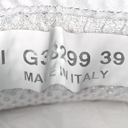 Chanel Mesh Suede Grained Calfskin Womens CC Sneakers 39 Black White 6 of 7