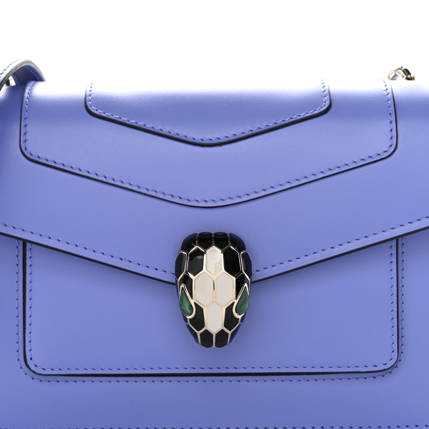 Bulgari Calfskin Serpenti Forever Small Crossbody Bag Purple 8 of 10